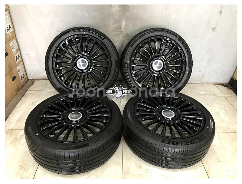 신품 휠 만소리st 20인치 블랙 휠타이어 카니발--0